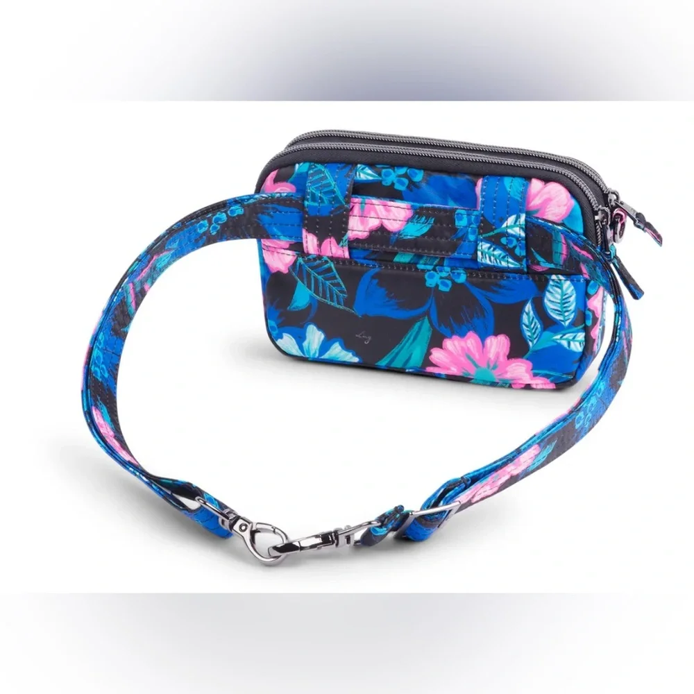 New Lug Coupe SE Convertible Crossbody Bag Resort Black Tropical Floral - Picture 2 of 10